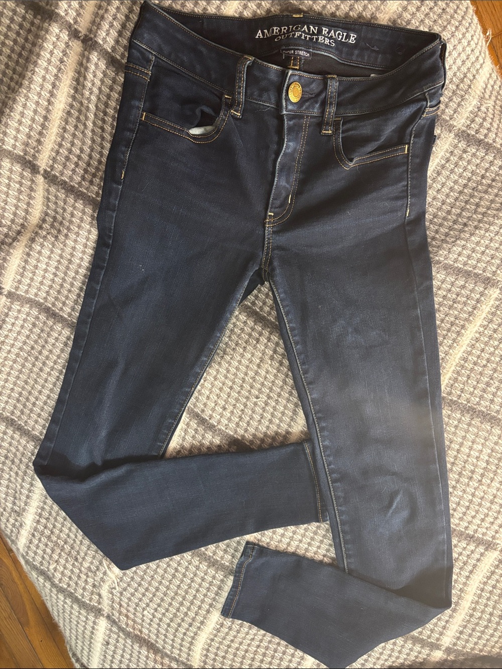American Eagle Outfitters Women’s Skinny Jeans - Dark Blue